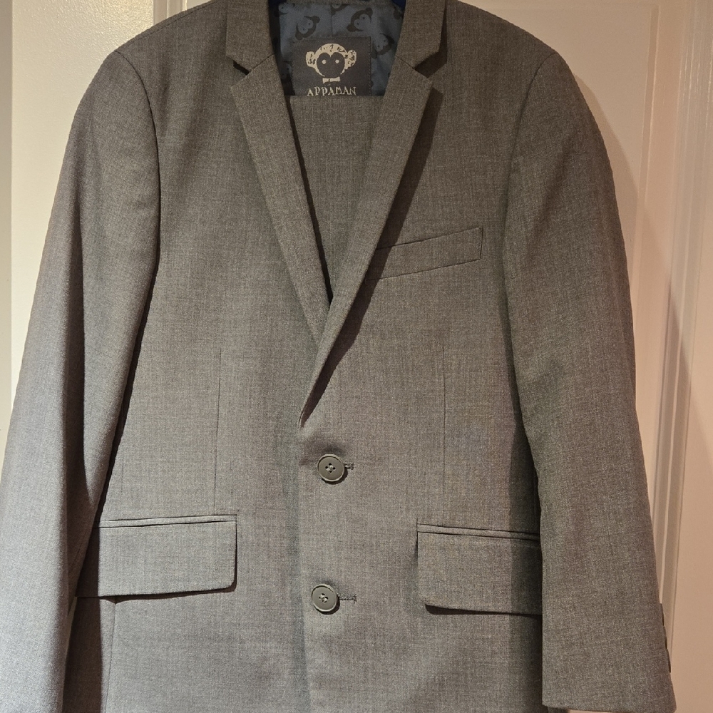 Appaman Charcoal Blazer/pants And Blue Shirt for Boys
